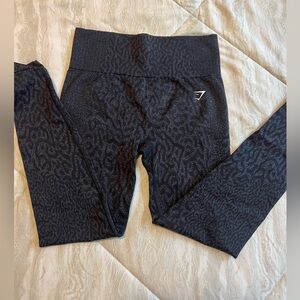 Gymshark Adapt Seamless - Black Patterned Leggings Medium